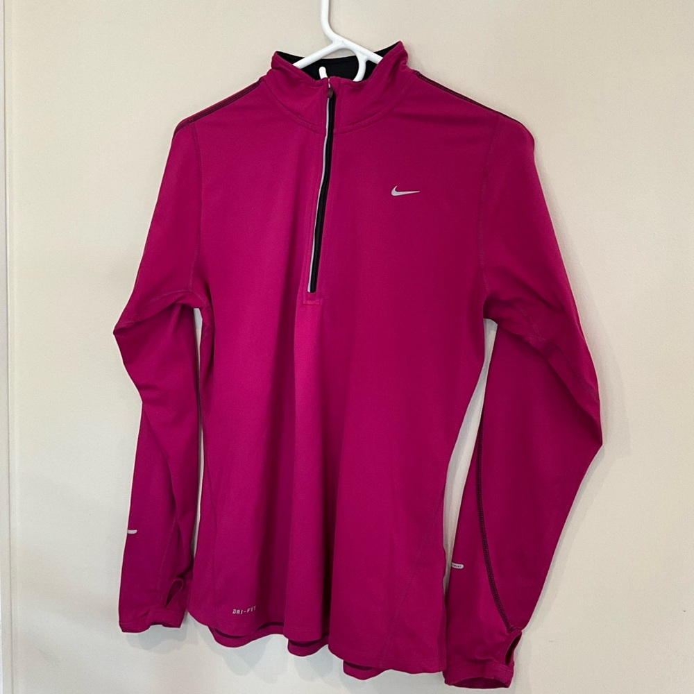 Nike Fuchsia Dri-FIT Half-Zip Top